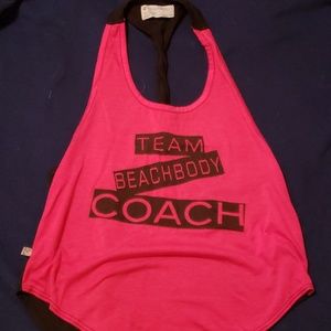 Pink Team Beachbody Coach flowy tank